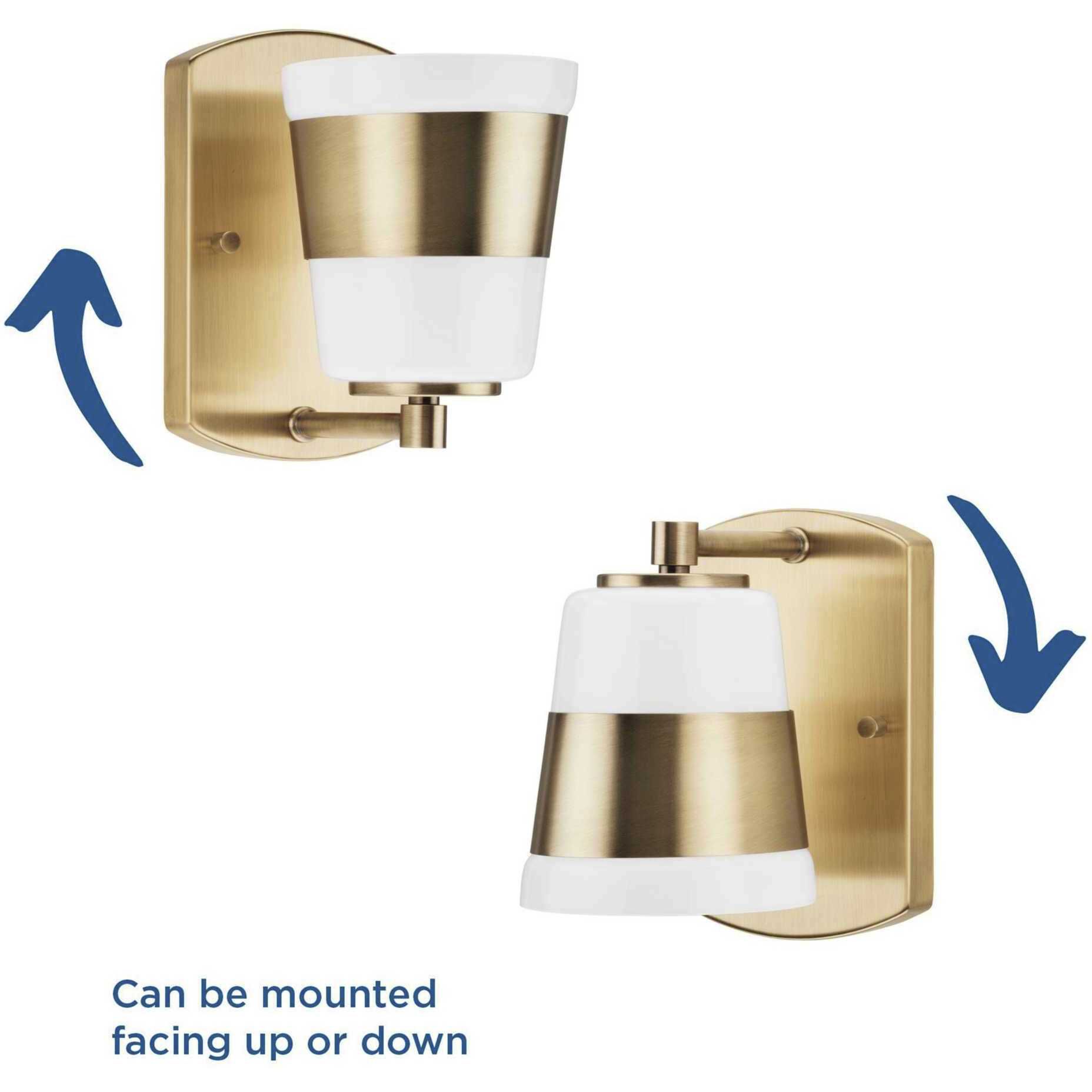 Haven 1 Light 4.75 inch Vintage Brass Bath Light Wall Light