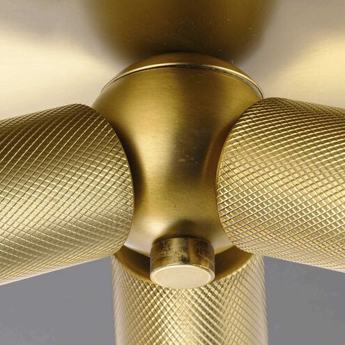 Trimble 3 Light 18 inch Brushed Bronze Flush Mount Ceiling Light, Design Series