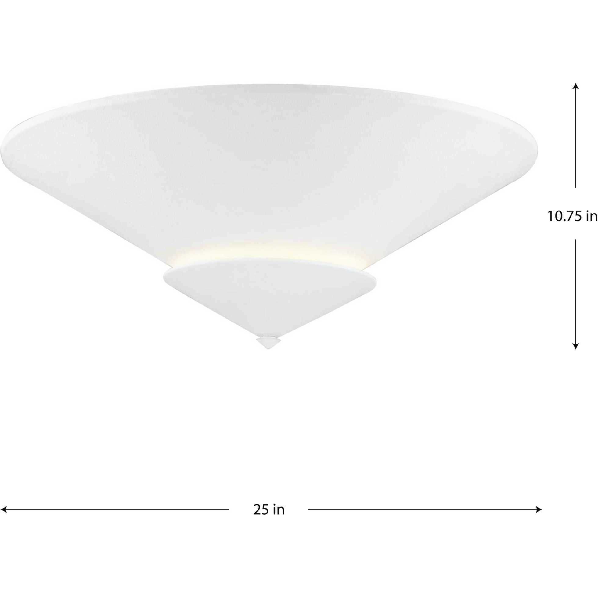 Pinellas 4 Light 25 inch White Plaster Semi-Flush Mount Ceiling Light, Design Series