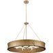 Lusail 6 Light 32 inch Soft Gold Chandelier Ceiling Light, Design Series