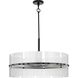 Seville 6 Light 27.87 inch Matte Black Chandelier Ceiling Light, Design Series