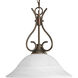 Alabaster Glass 1 Light 15.38 inch Antique Bronze Pendant Ceiling Light