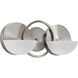 Engage 2 Light 15 inch Brushed Nickel Bath Vanity Wall Light