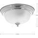Dome Glass CTC 1 Light 11.38 inch Polished Chrome Flush Mount Ceiling Light in Etched