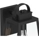 Hedry 1 Light 16 inch Matte Black Outdoor Wall Lantern
