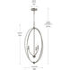 Jheni 3 Light 18 inch Brushed Nickel Foyer Pendant Ceiling Light