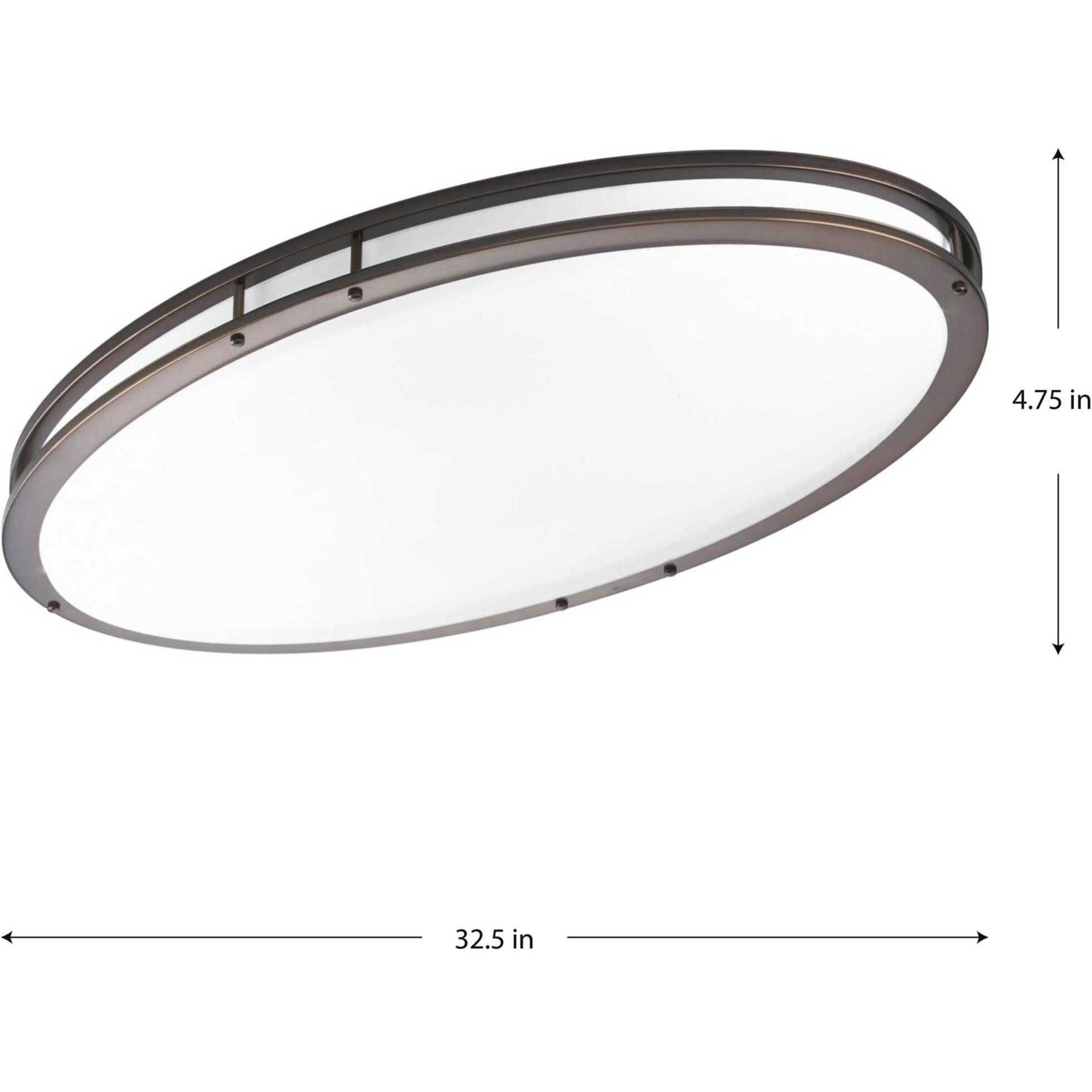 LED CTC COMM LED 18 inch Urban Bronze Flush Mount Ceiling Light, Progress LED