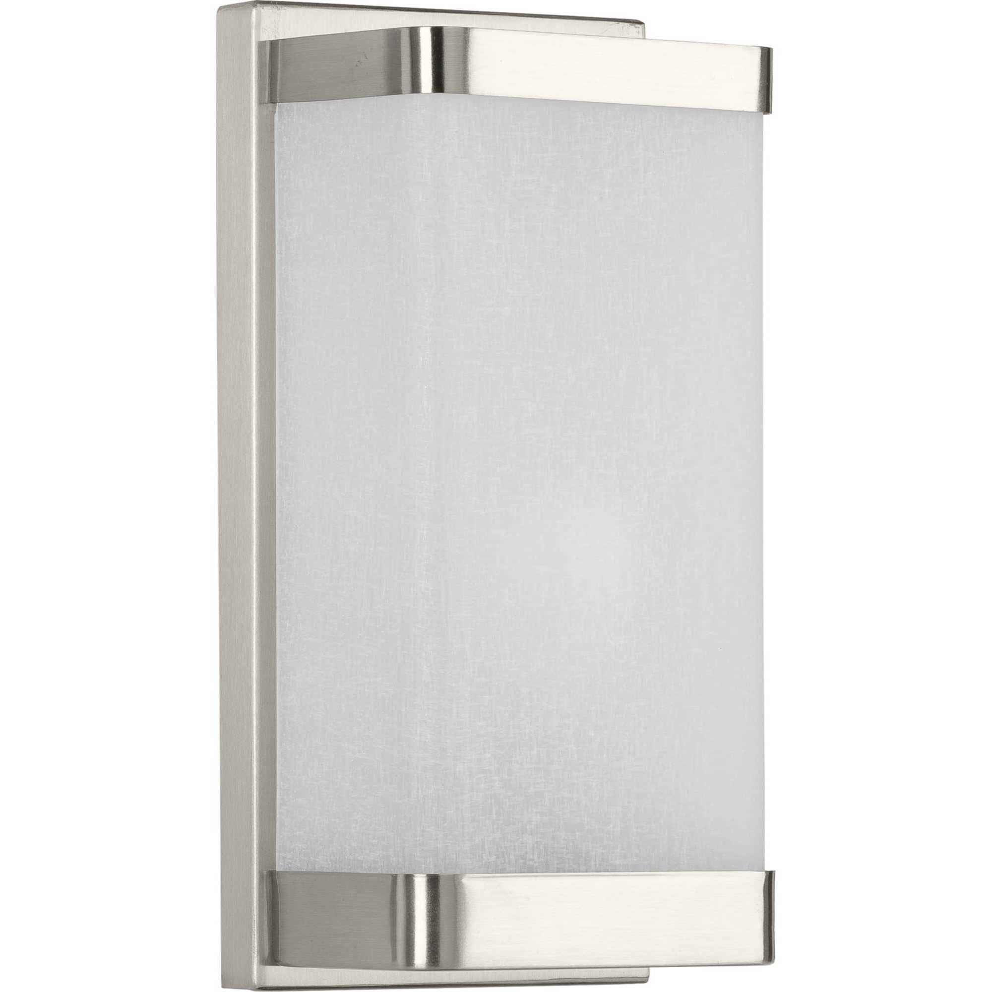 Linen Glass 1 Light 6 inch Brushed Nickel Wall Sconce Wall Light