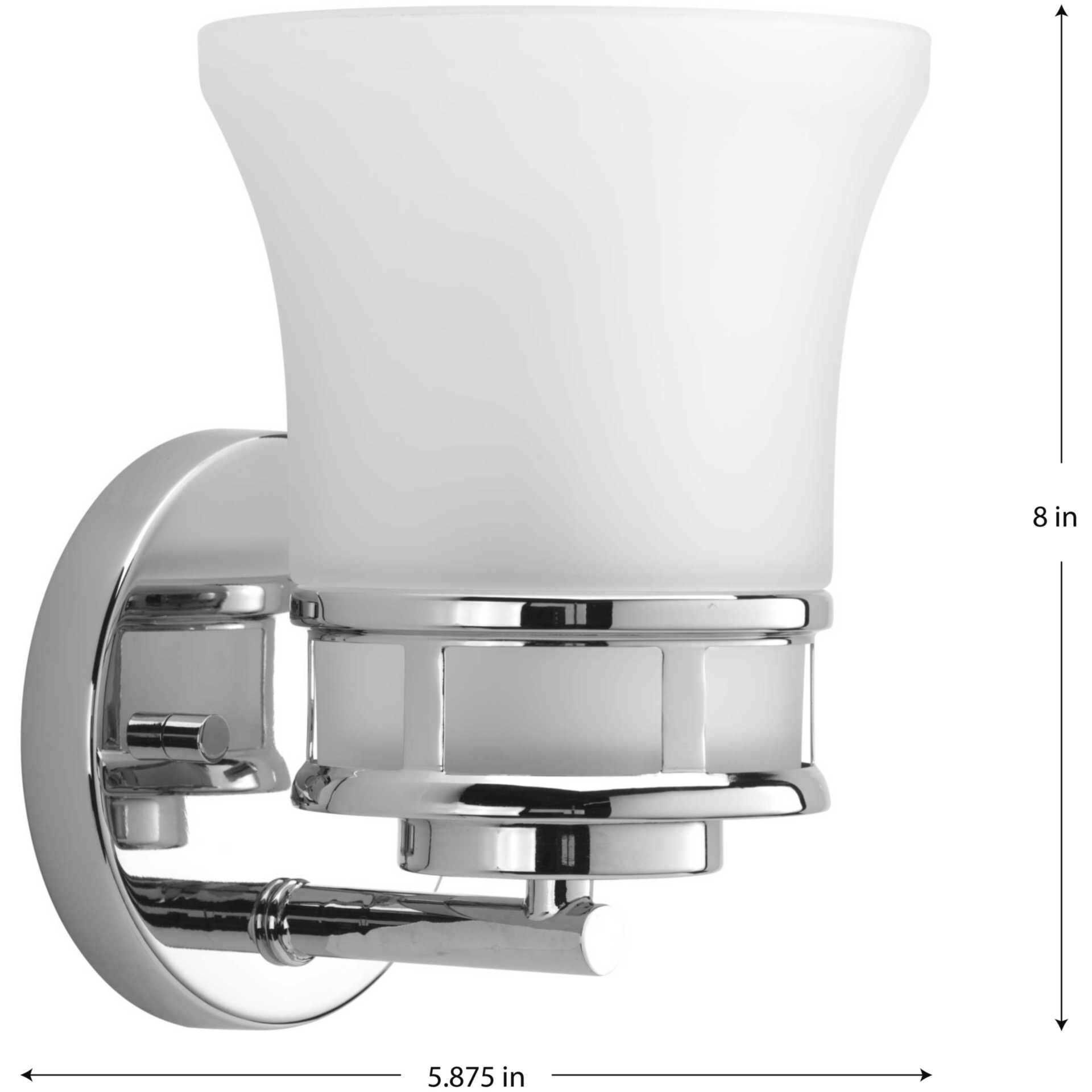 Cascadia 1 Light 6 inch Polished Chrome Bath Vanity Wall Light