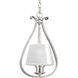 Dazzle 1 Light 9.75 inch Brushed Nickel Mini-Pendant Ceiling Light