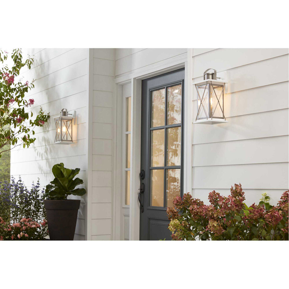 Barlowe 1 Light 16 inch Stainless Steel Outdoor Wall Lantern, Medium