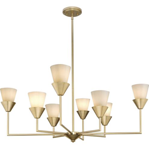 Pinellas 8 Light 40 inch Soft Gold Chandelier Ceiling Light, Design Series