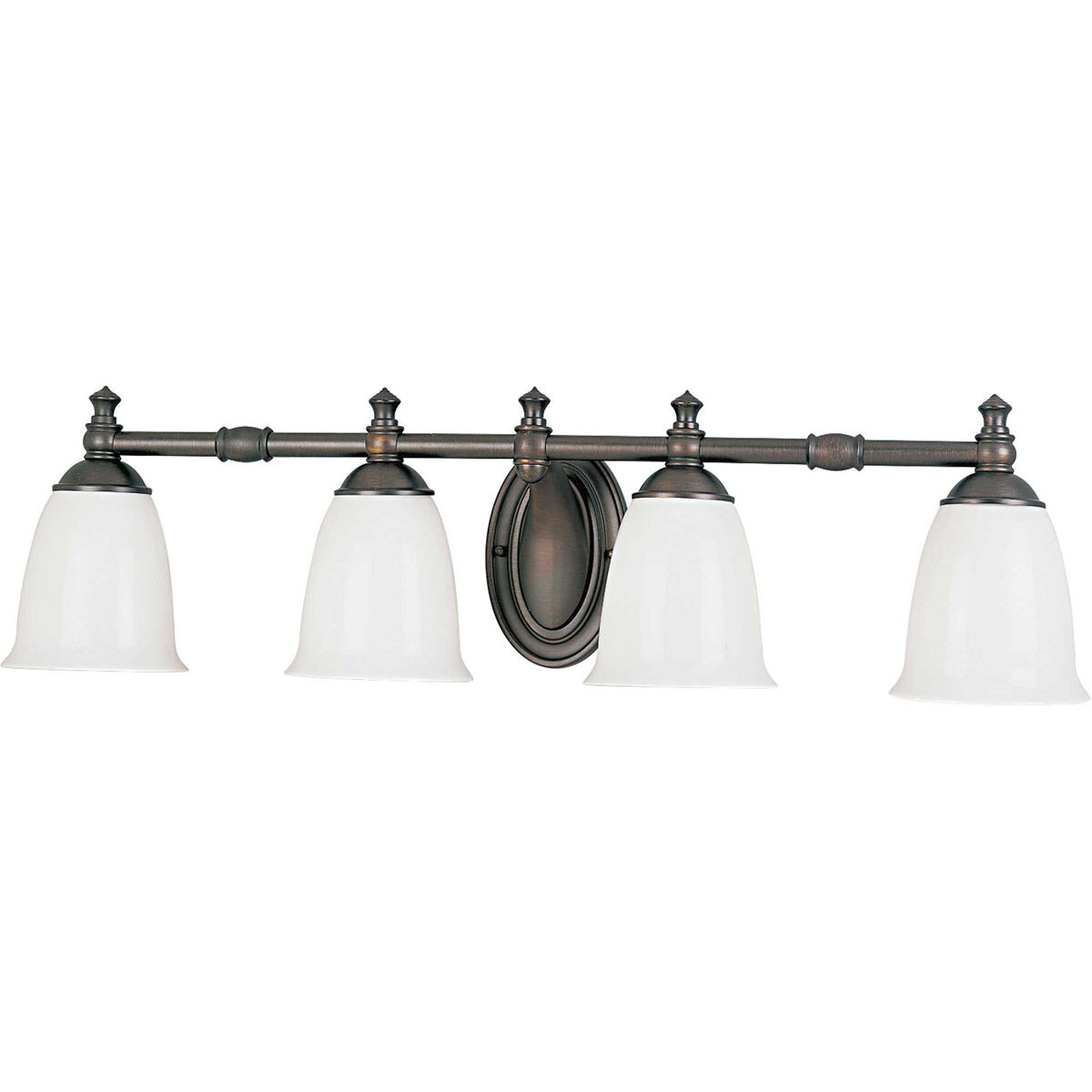 Victorian 4 Light 33 inch Venetian Bronze Bath Vanity Wall Light, Delta