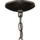 Five Light 5 Light 17.5 inch Antique Bronze Chandelier Ceiling Light