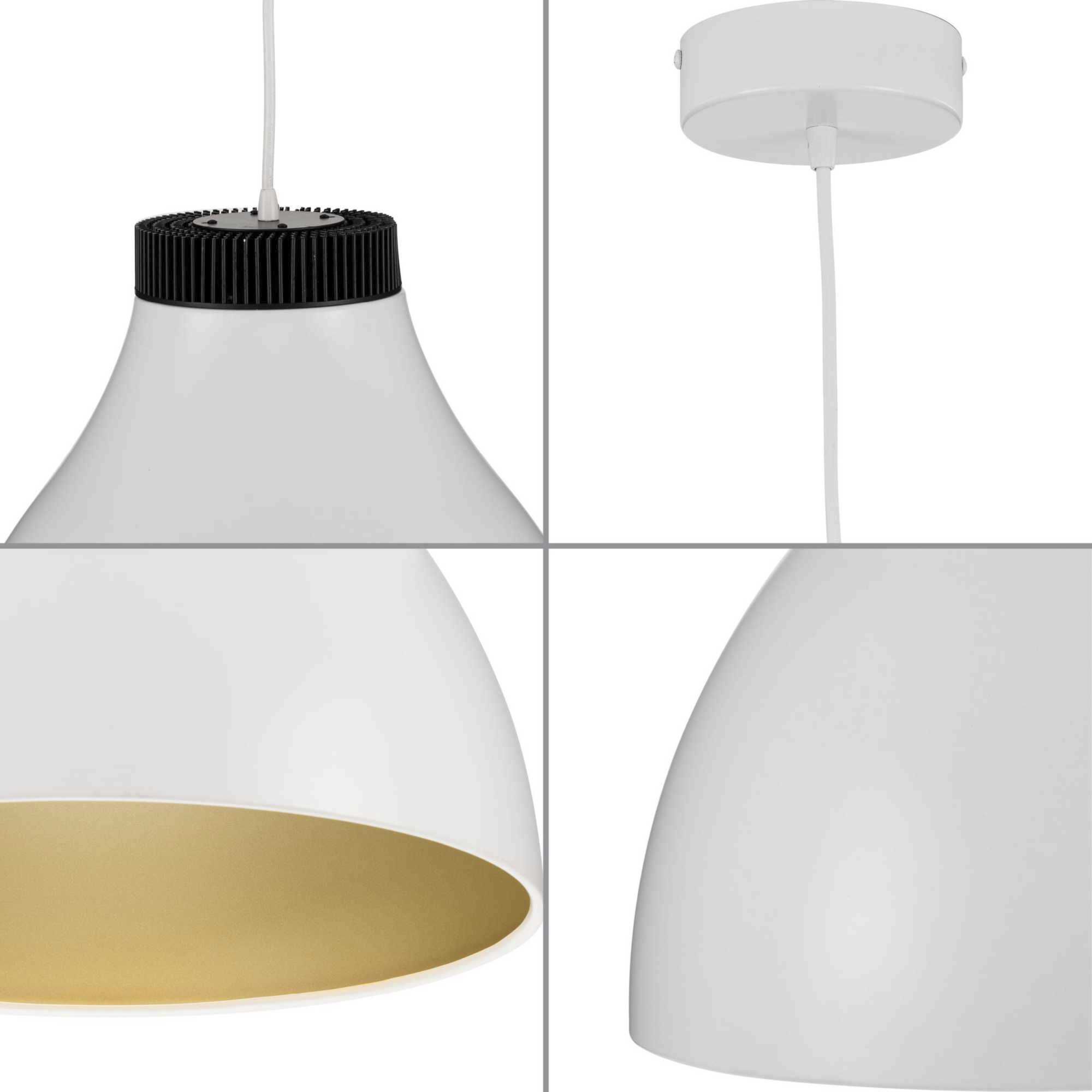 Radian LED LED 16 inch Satin White Pendant Ceiling Light, Progress LED