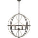 Brandywine 6 Light Antique Bronze Pendant Ceiling Light