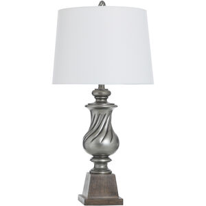 Worthby 32 inch 150.00 watt Dark Silver Table Lamp Portable Light