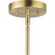 Trimble 4 Light 22.37 inch Brushed Bronze Linear Chandelier Ceiling Light, Design Series