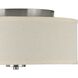 Inspire 2 Light 13 inch Brushed Nickel Semi-Flush Mount Ceiling Light