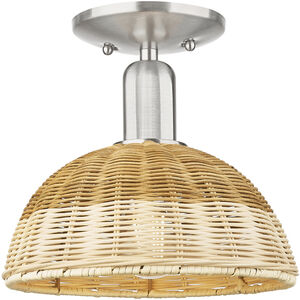 Natural Ballston Dome 1 Light 9.00 inch Semi-Flush Mount