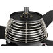 Shaffer 56 inch Forged Black with Black/Silver Blades Ceiling Fan