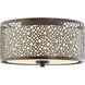 Mingle LED LED 11 inch Antique Bronze Flush Mount Ceiling Light, Progress LED