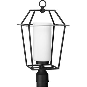 Chilton 1 Light 21 inch Textured Black Outdoor Post Lantern