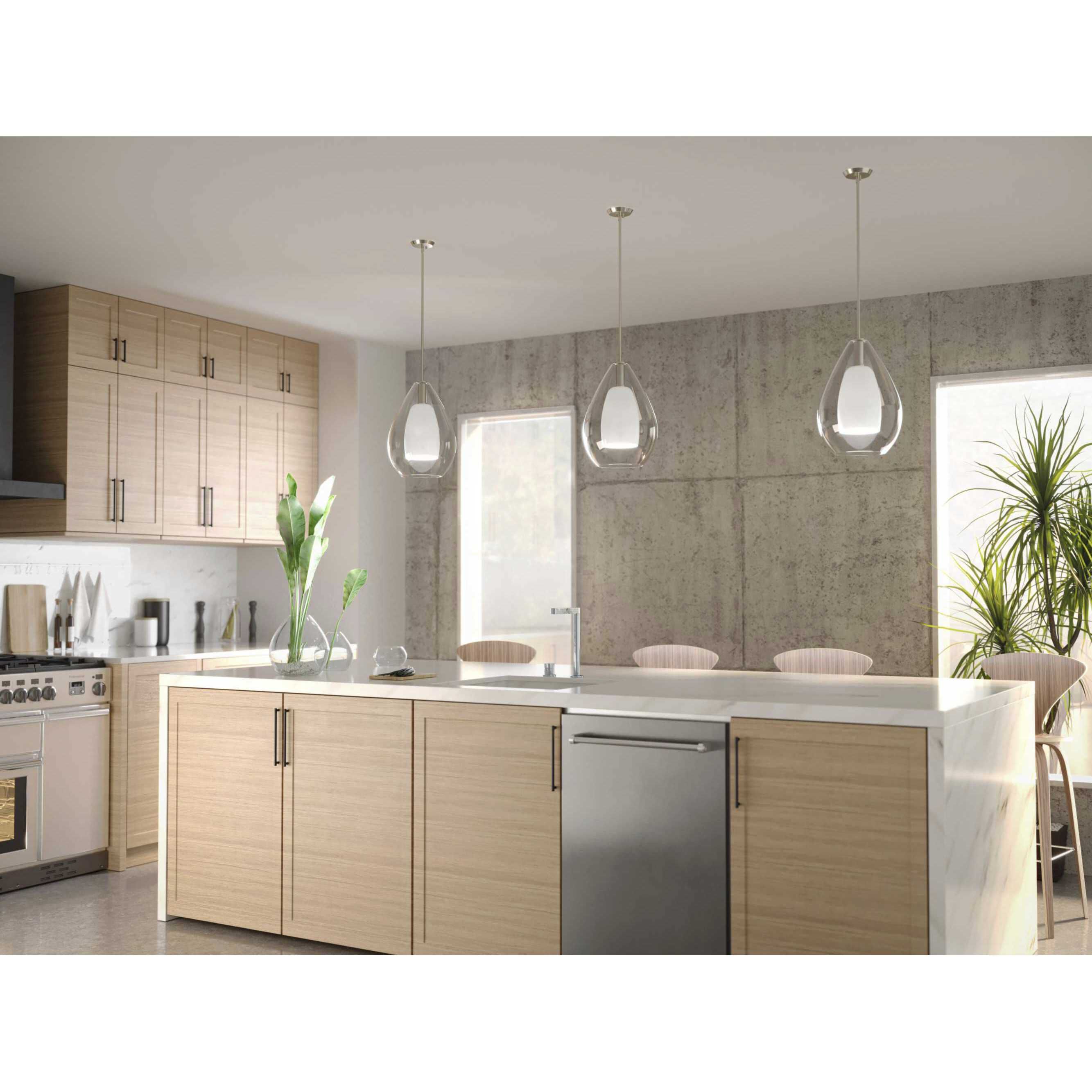 Carillon 1 Light 15 inch Brushed Nickel Pendant Ceiling Light