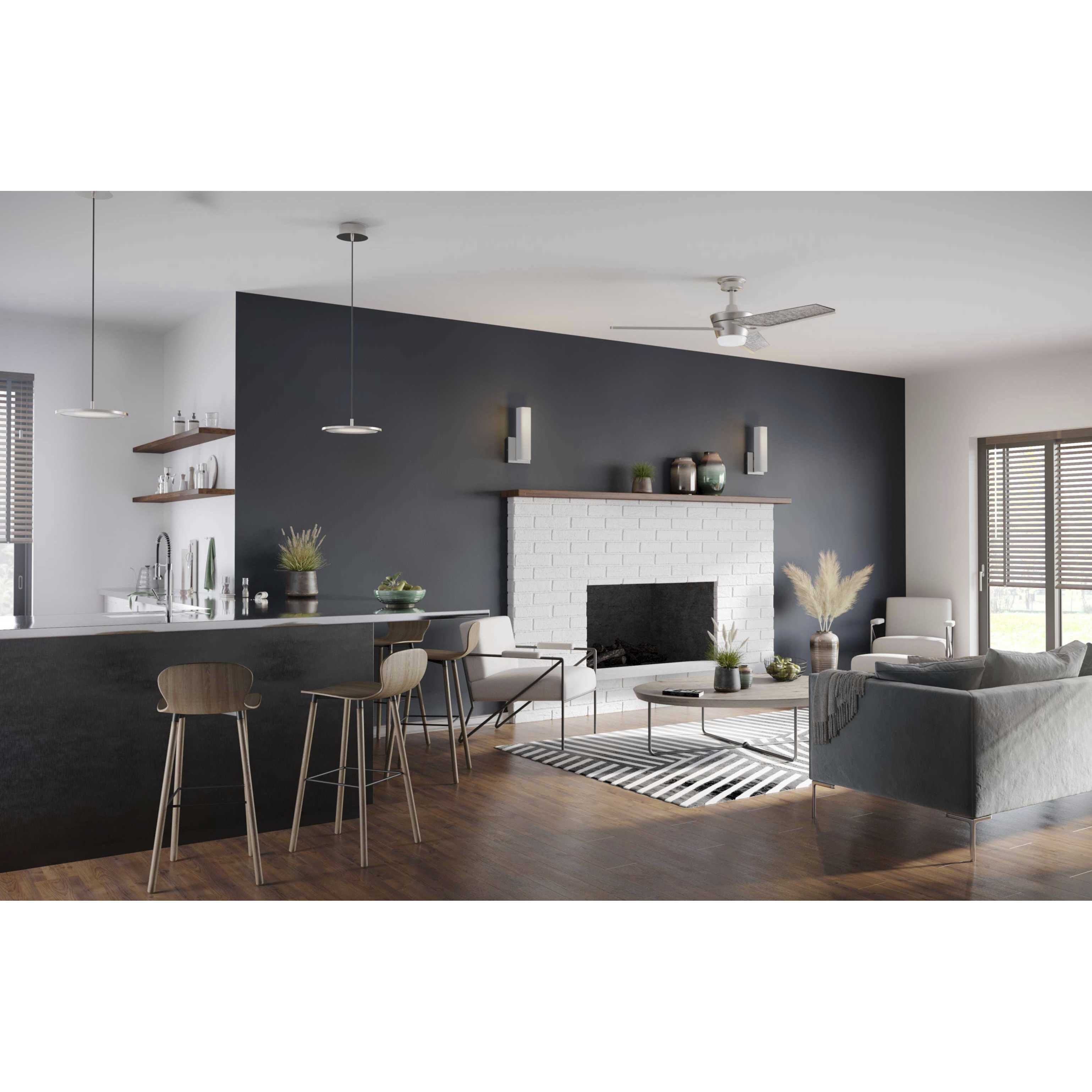 Everlume LED LED 11 inch Brushed Nickel Pendant Ceiling Light, Progress LED