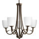 Merge 5 Light 28 inch Antique Bronze Chandelier Ceiling Light