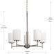 Replay 5 Light 21 inch Polished Nickel Chandelier Ceiling Light
