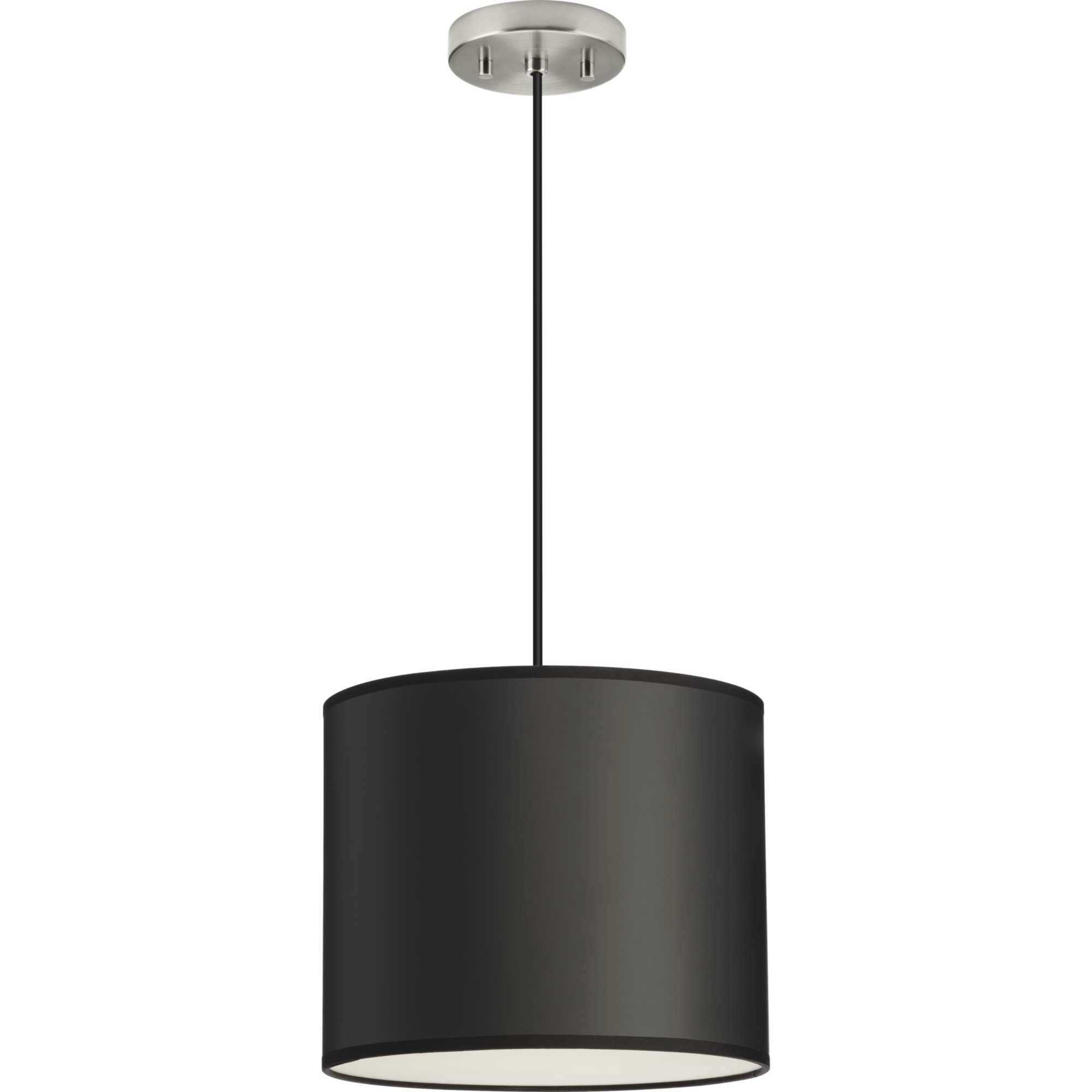 Markor 1 Light 12 inch Brushed Nickel/Matte Black/Vintage Brass Drum Pendant Ceiling Light