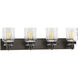 Calhoun 4 Light 30 inch Antique Bronze Bath Vanity Wall Light