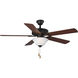 Builder 52 inch Architectural Bronze with Medium Cherry/Classic Walnut Blades Ceiling Fan