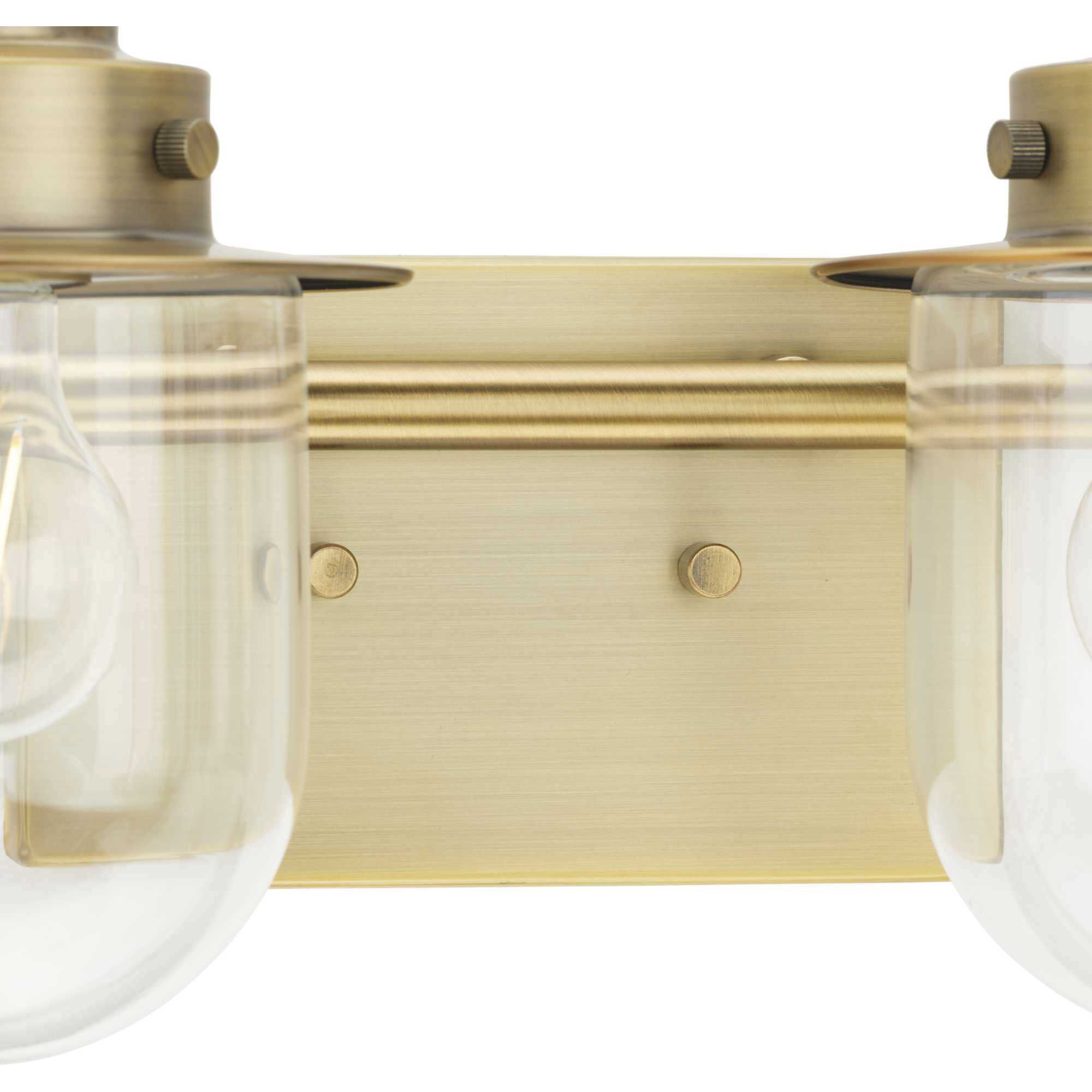 Northlake 4 Light 32.5 inch Vintage Brass Bath Light Wall Light