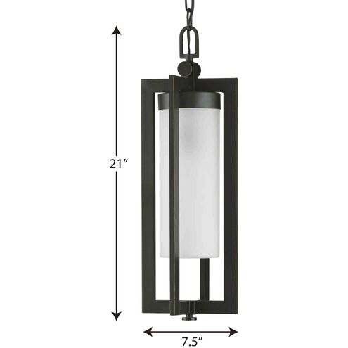 Janssen 1 Light 8 inch Oil Rubbed Bronze Outdoor Hanging Lantern, Design Series