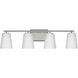 Vertex 4 Light 29 inch Brushed Nickel Bath Light Wall Light