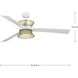 Bisbee 55 inch Satin White with Matte White Blades Outdoor Ceiling Fan