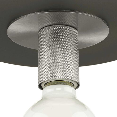 Trimble 1 Light 8 inch Brushed Nickel Mini Pendant Ceiling Light, Design Series