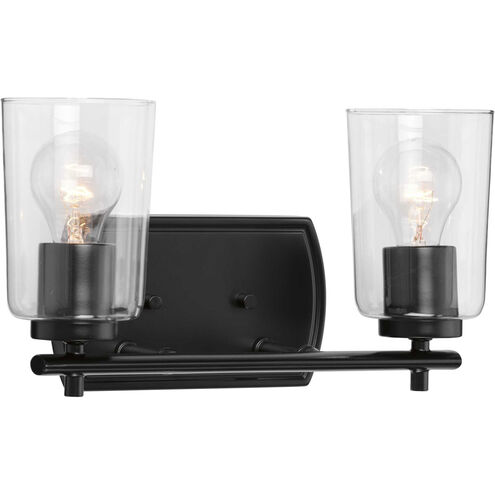 Adley 2 Light 14 inch Matte Black Bath Vanity Wall Light