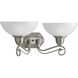 Pavilion 2 Light 21 inch Brushed Nickel Bath Vanity Wall Light