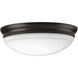 LED Flush Mount LED 11 inch Antique Bronze Flush Mount Ceiling Light, Progress LED