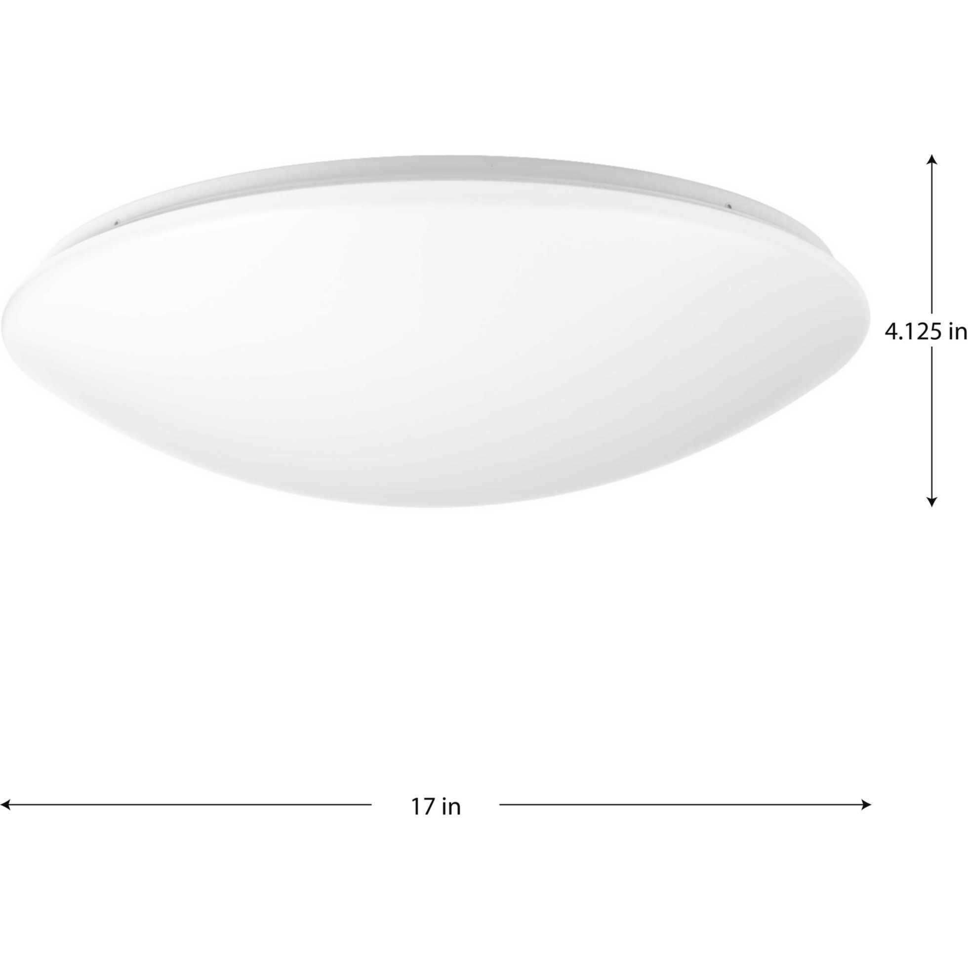 Drums And Clouds LED 17 inch White Flush Mount Ceiling Light, Progress LED
