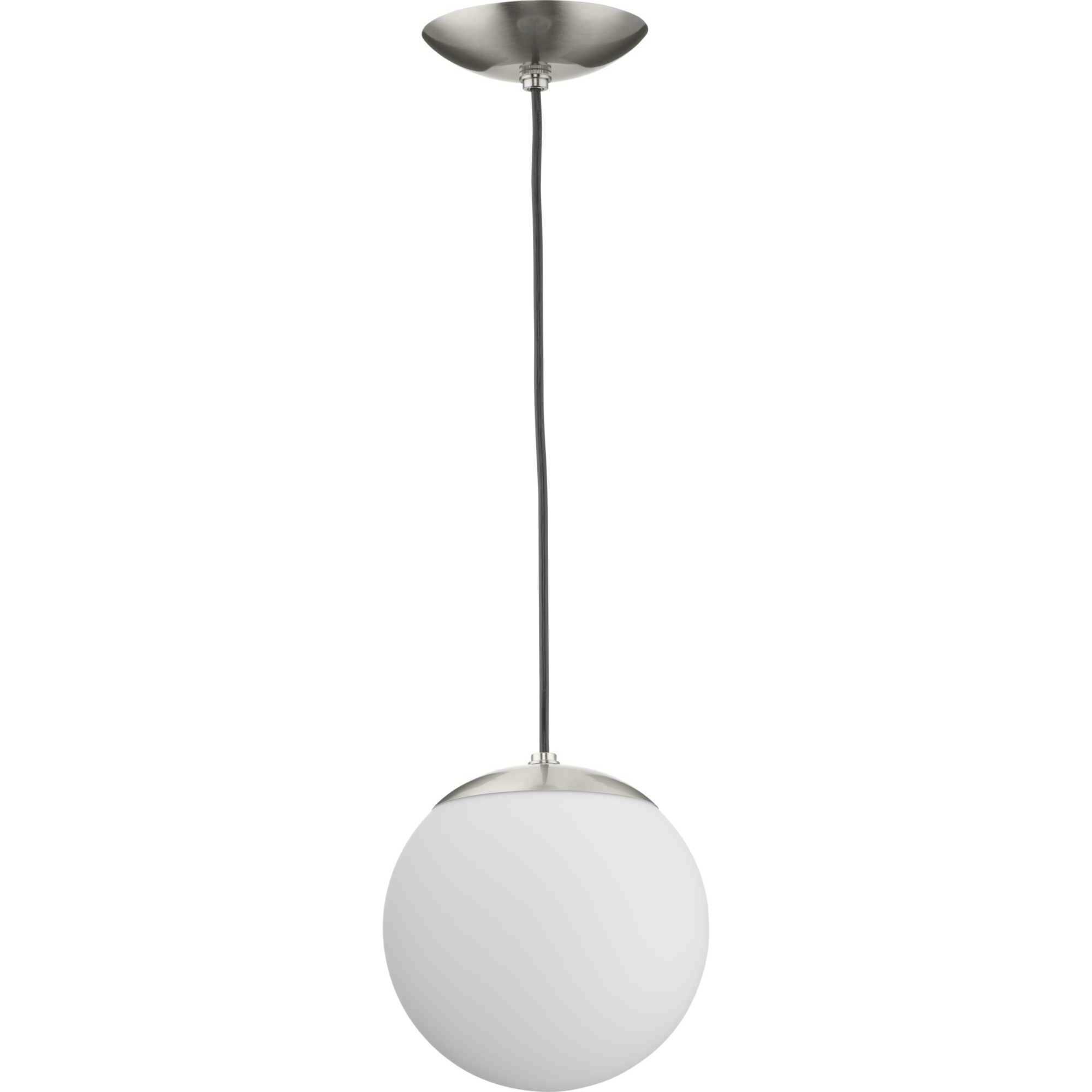 Atwell 1 Light 8 inch Brushed Nickel Pendant Ceiling Light, Small