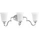 Wander 3 Light 24.5 inch Polished Chrome Bath Vanity Wall Light, Design Series
