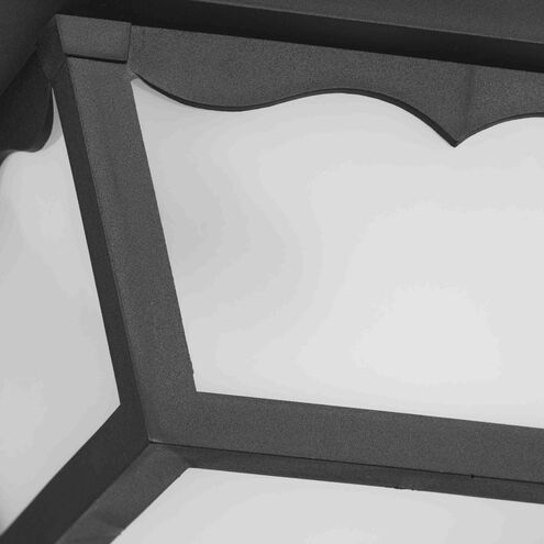Ceiling Mount 1 Light 8.25 inch Textured Black Outdoor Flush Mount