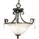 Veranda 2 Light 21 inch Espresso Semi-Flush Mount Ceiling Light