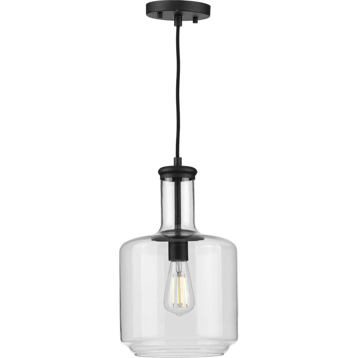 Latrobe 1 Light Matte Black Pendant Ceiling Light