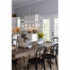 Briarwood 5 Light 38 inch Galvanized Linear Chandelier Ceiling Light