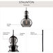 Staunton 1 Light 8.5 inch Graphite Pendant Ceiling Light, Design Series